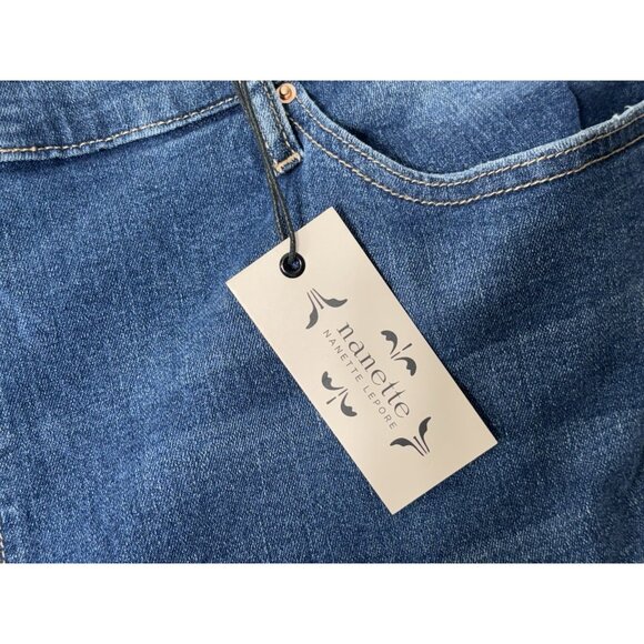 NWT - Nanette Lepore Jeans Women's Size 24 Blue Belle High Rise Ankle Skinny - Picture 4 of 10